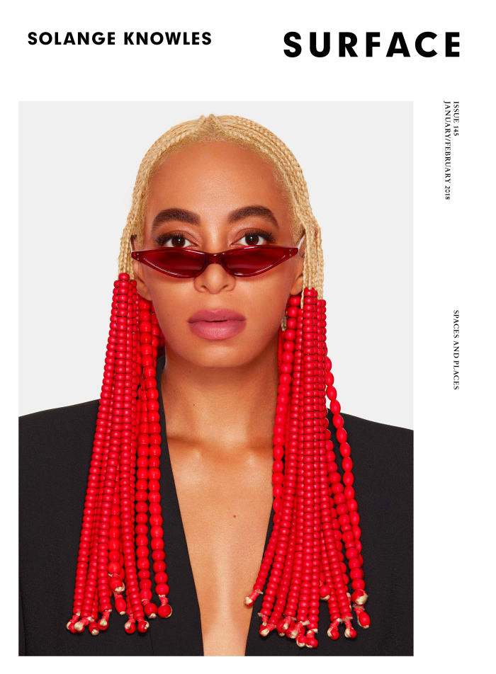 Solange on the Jan./Feb. issue of 'Surface' Magazine. Photo: Andrew Zuckerman for 'Surface' Magazine