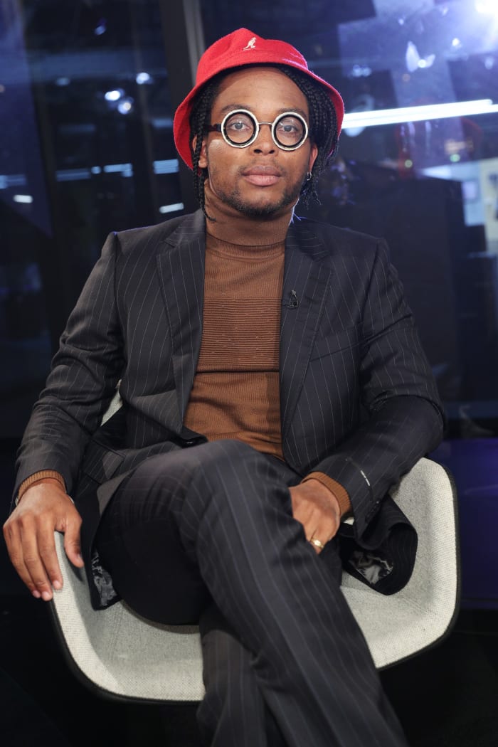 Nabile Quenum at the B&&B Box Panel talk during the Bread & Butter by Zalando event in Berlin in September 2017. Photo: Brian Dowling/Getty Images