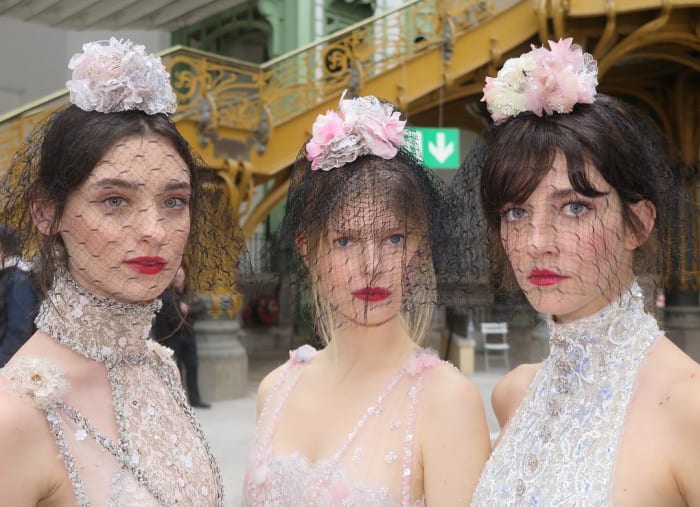 The beauty look at Chanel's Spring 2018 Couture show. Photo: @sammcknight1/Instagram