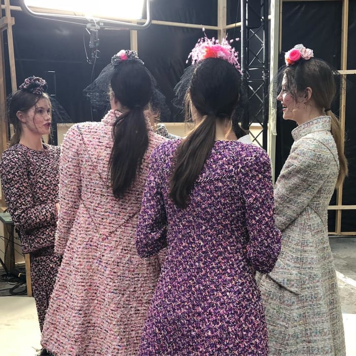 An alternate view of the low ponytails. Photo: @sammcknight1/Instagram