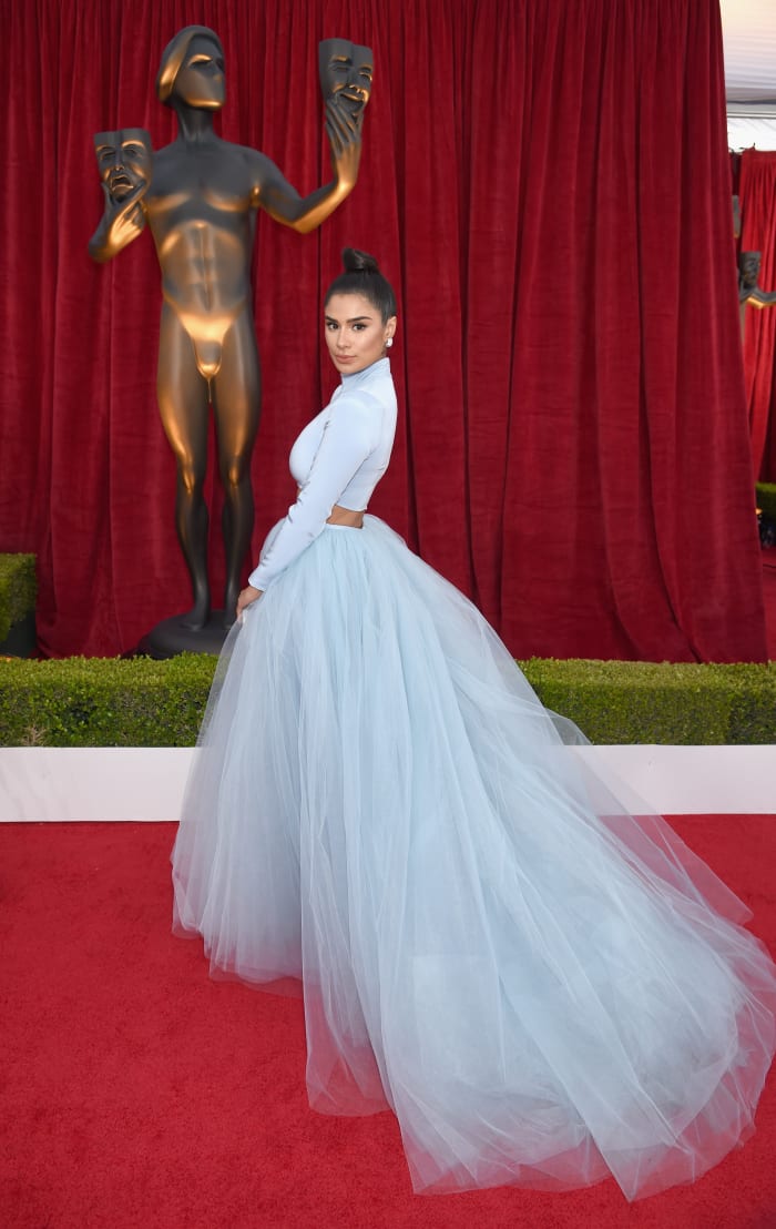 Diane Guerrero in Christian Siriano at the Screen Actors Guild Awards. Photo: Dimitrios Kambouris/Getty Images for Turner Image