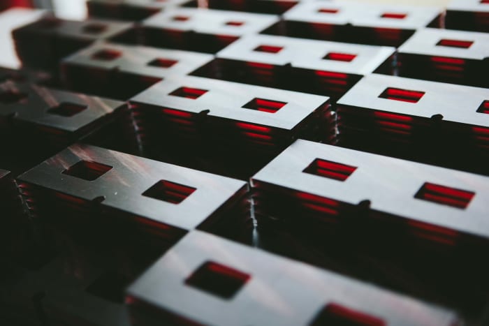 Blocks of acetate that get fed into the Masons, as described above. Photo: Courtesy of State Optical Co.