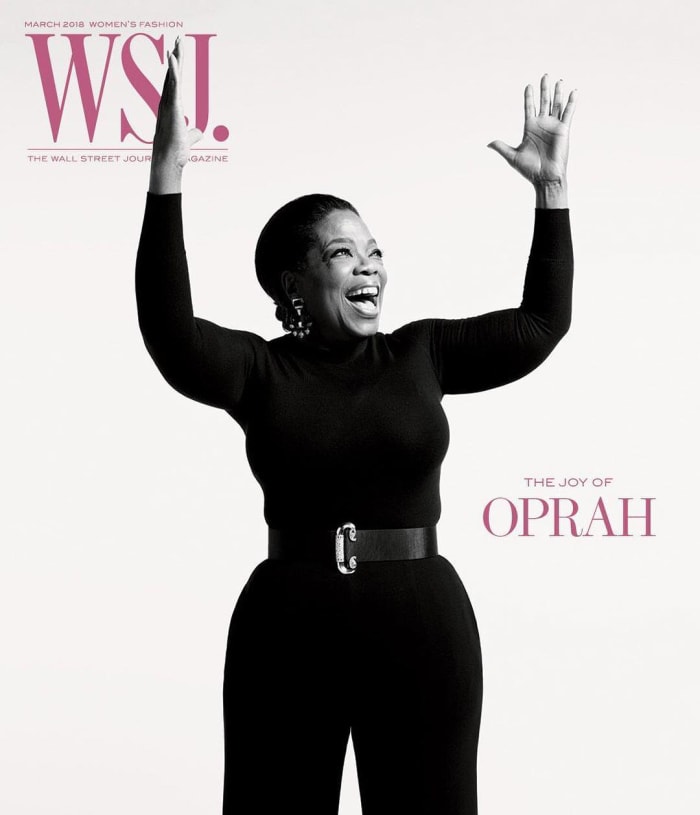 Oprah Winfrey on "WSJ Magazine"'s March Fashion issue. Photo: @wsjmag/Instagram