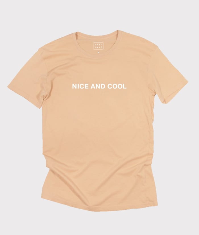Nice and Cool Tee in Peach, $36, available at Salt Surf.