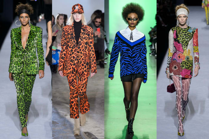 NYFW New York Fashion Week Fall 2018 Trend Neon Animal Print - Fashionista