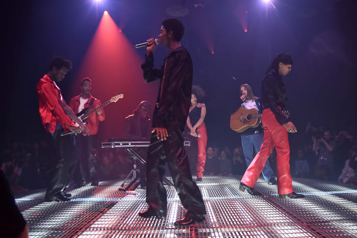 The musical artists performing at Telfar's Fall 2018 show during New York Fashion Week. Photo: Theo Wargo/Getty Images