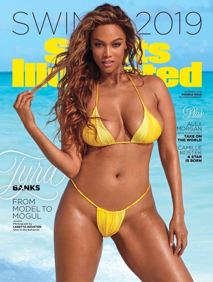 Tyra Banks on the 2019 'Sports Illustrated' Swimsuit Issue cover. Photo: Laretta Houston/Courtesy of 'Sports Illustrated
