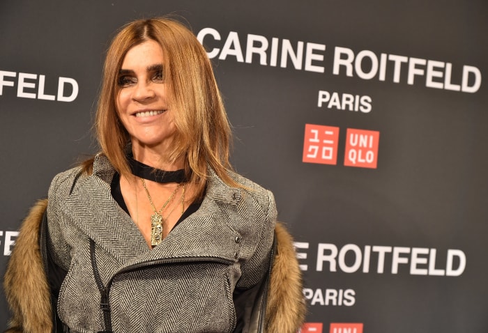 Carine Roitfeld atthe UNIQLO Fall 2016 Carine Roitfeld collection launch. Photo: Theo Wargo/Getty Images