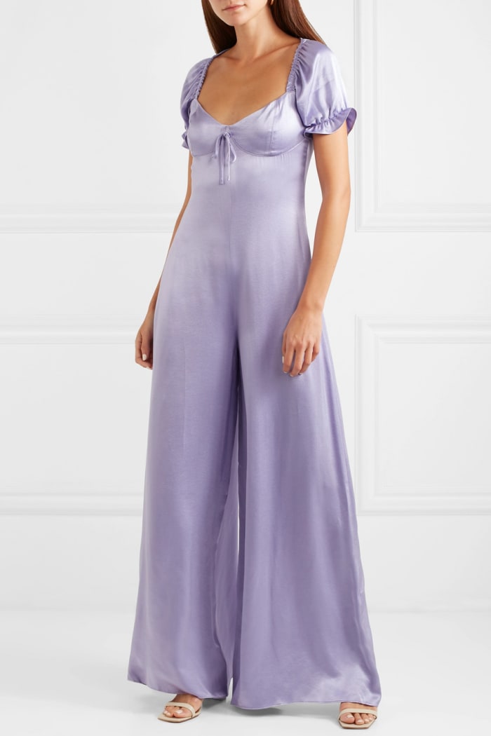 Staud Naomi Satin Jump Suit, $310, available here.