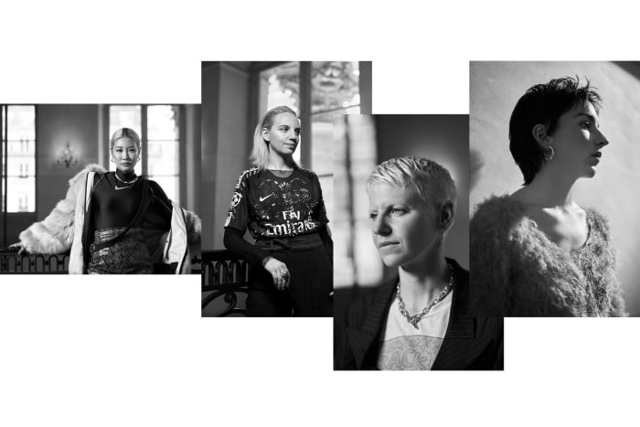 From left: Ambush's Yoon Ahn, Koché's Christelle Kocher, MadeMe's Erin Magee and Marine Serre. Photo: Courtesy of Nike