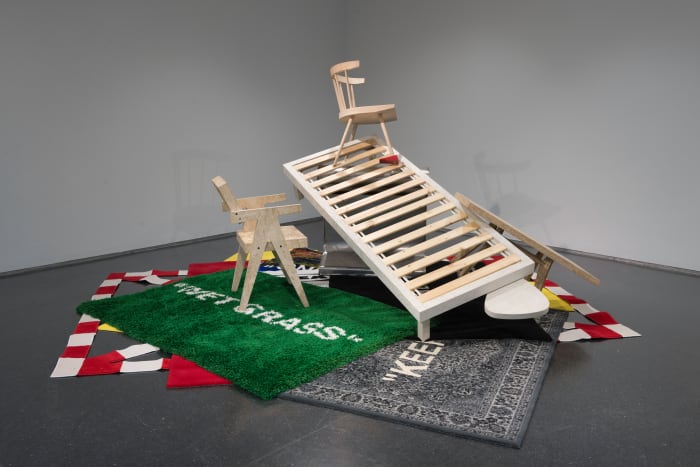 Inside "Virgil Abloh: 'Figures of Speech.'" Photo: Nathan Keay/Courtesy of the Museum of Contemporary Art