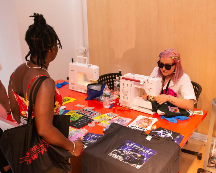 A DIY activation station at Depop Live 2019 in New York City. Photo: Madison Voelkel/BFA.com, Courtesy of Depop