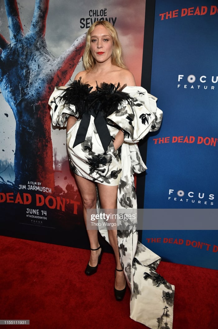 Chloë Sevigny in Marc Jacobs at the premiere of "The Dead Don't Die in New York. Photo: Theo Wargo/Getty Images