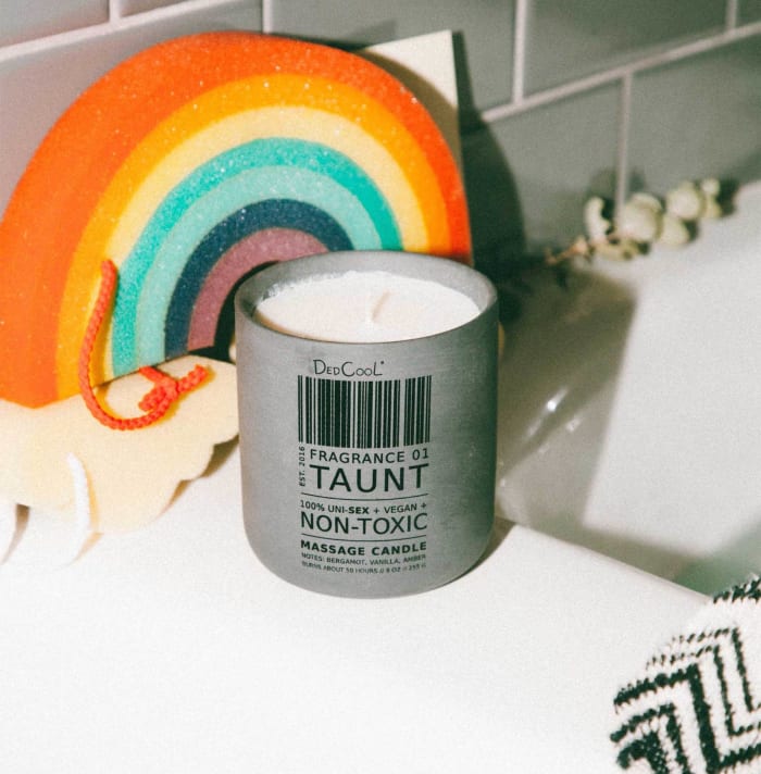 DedCool Massage Candle 01 Taunt, $55, available here. Photo: Courtesy of DedCool
