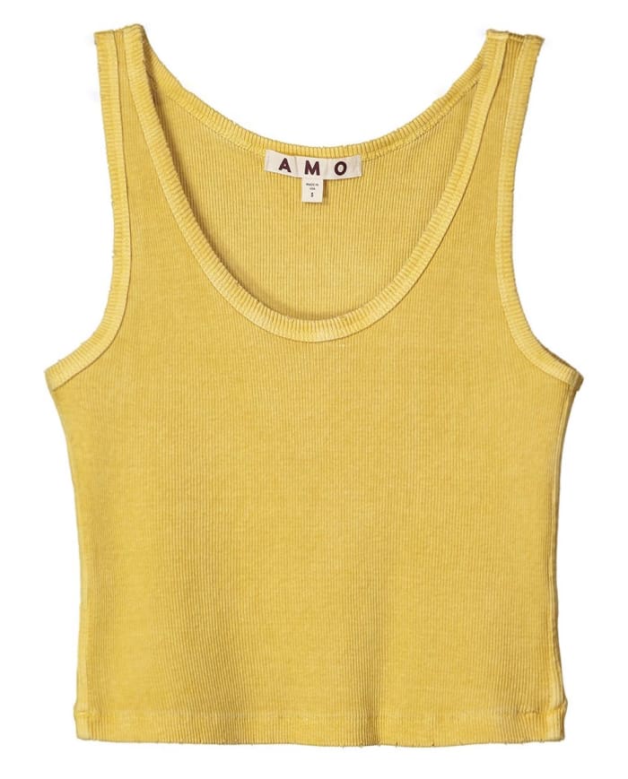 Amo Crop Rib Tank, $79, available here.