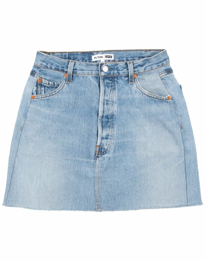 Re/Done Classic Mini Skirt, $249, available here.