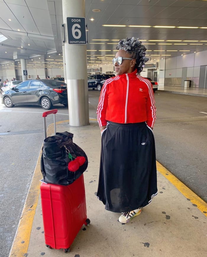 Caribbean travel writer and on-camera host Sarah Greaves-Gabbadon in her travel uniform. Photo: Courtesy of Sarah Greaves-Gabbadon