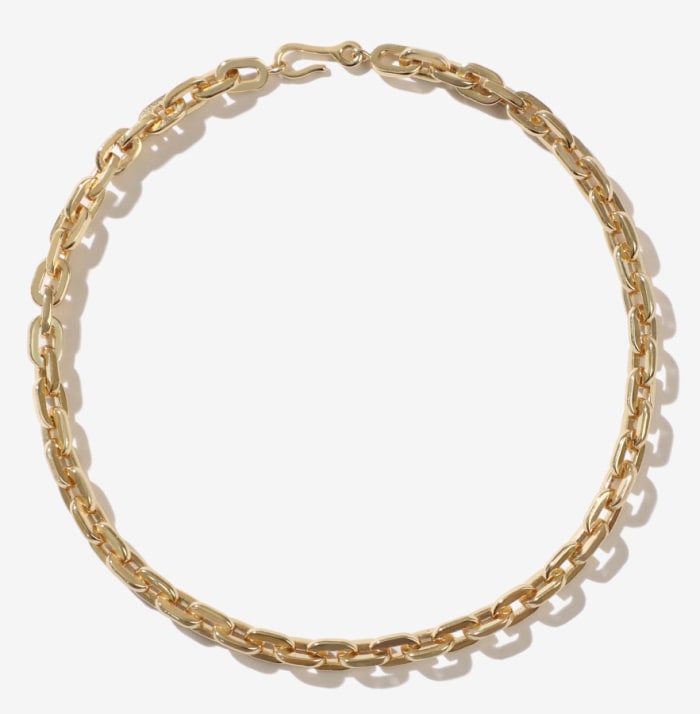 Adornmonde Elihu Gold Chain Anklet, $106, available here.