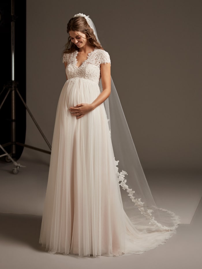 The Pronovias Lucky Star wedding gown, also available on Wedding Dress for Rent.