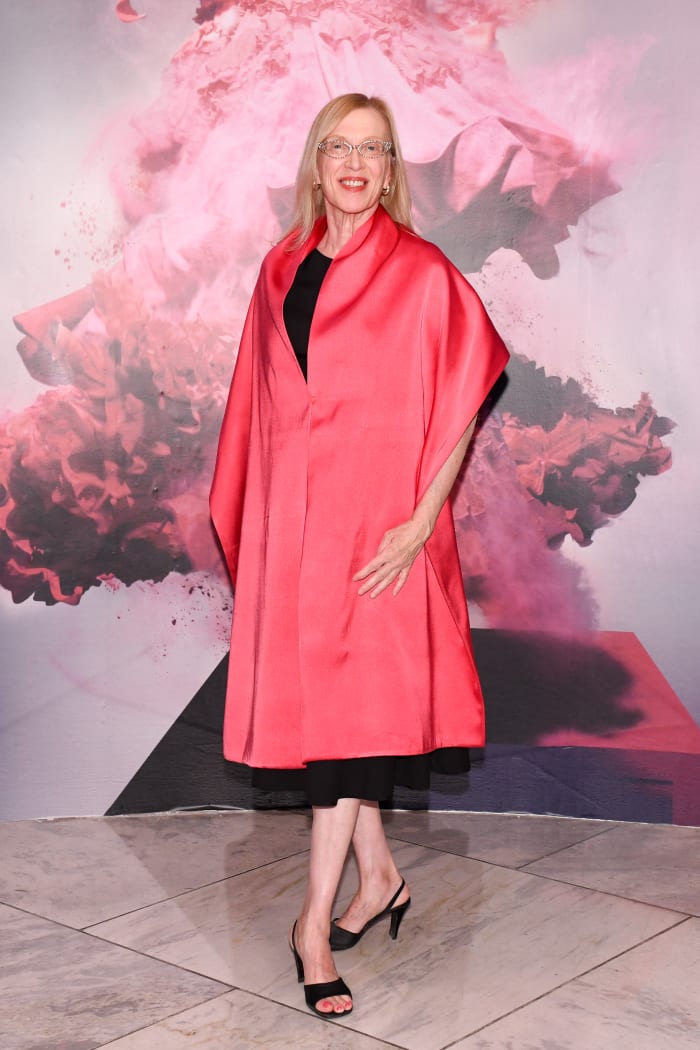 Dr. Valerie Steele at the opening reception for "Pink: The History of a Punk, Pretty, Powerful Color." Photo: Zach Hilty for BFA/Courtesy of FIT