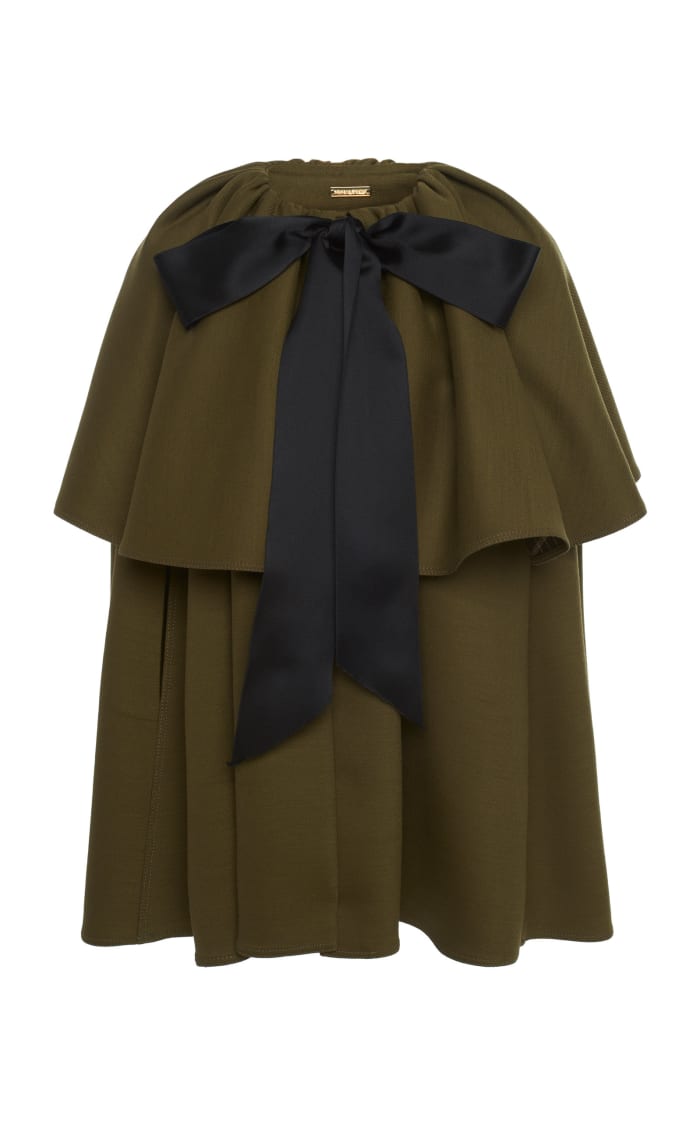 Adam Lippes Tiered Cape, $1,690, available here.