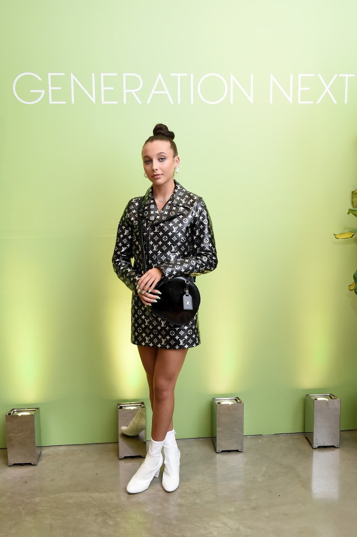 Emma Chamberlain in Louis Vuitton at the Teen Vogue Generation Next party. Photo: Ilya S. Savenok/Getty Images
