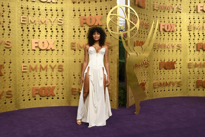 Indya Moore in Louis Vuitton at the 71st Emmy Awards in Los Angeles, California. Photo: Valerie Macon/AFP/Getty Images