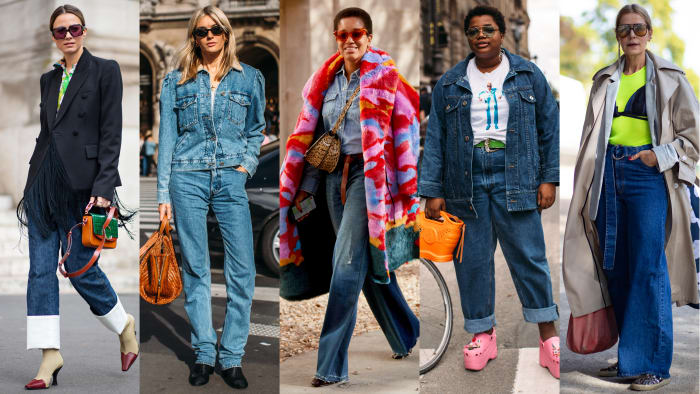 The Street Style Crowd Wore Blue Denim on Day 7 of Paris Fashion Week ...