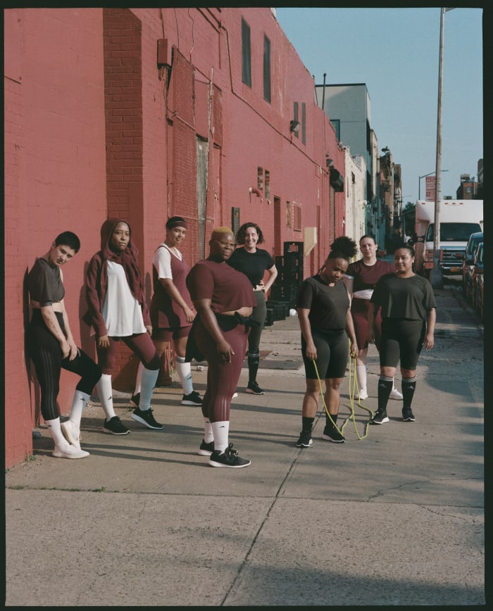Imagery from the Adidas x Universal Standard campaign. Photo: Ronan Mckenzie/Courtesy of Universal Standard