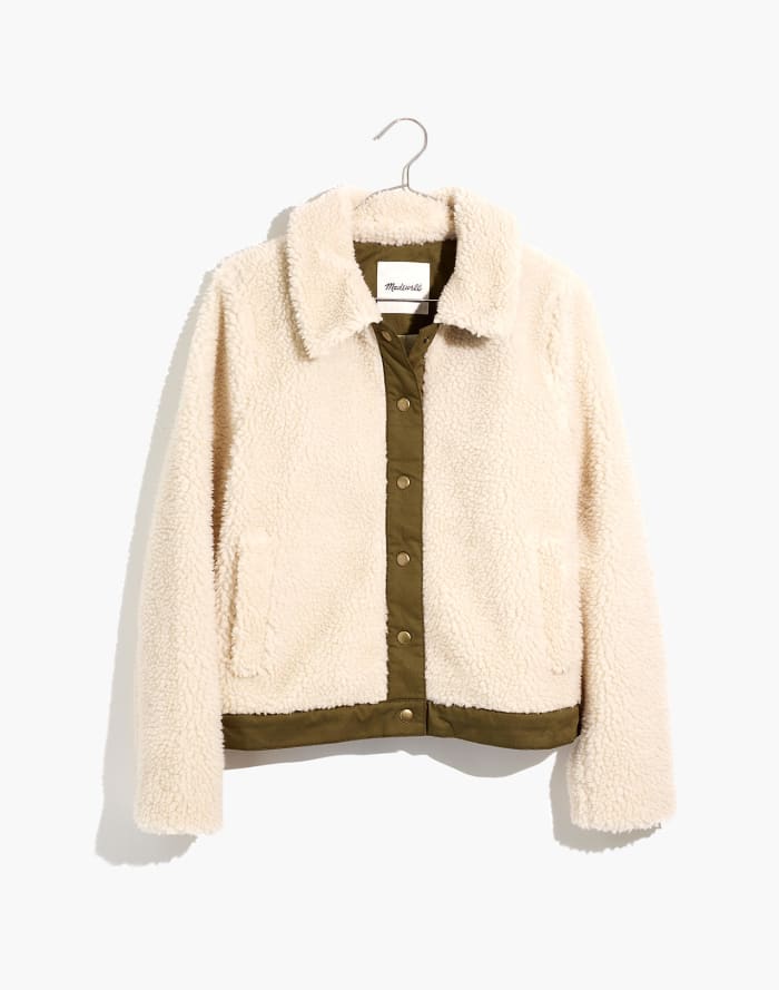 Madewell Sherpa Portland Jacket, $150, available here. Photo: Courtesy