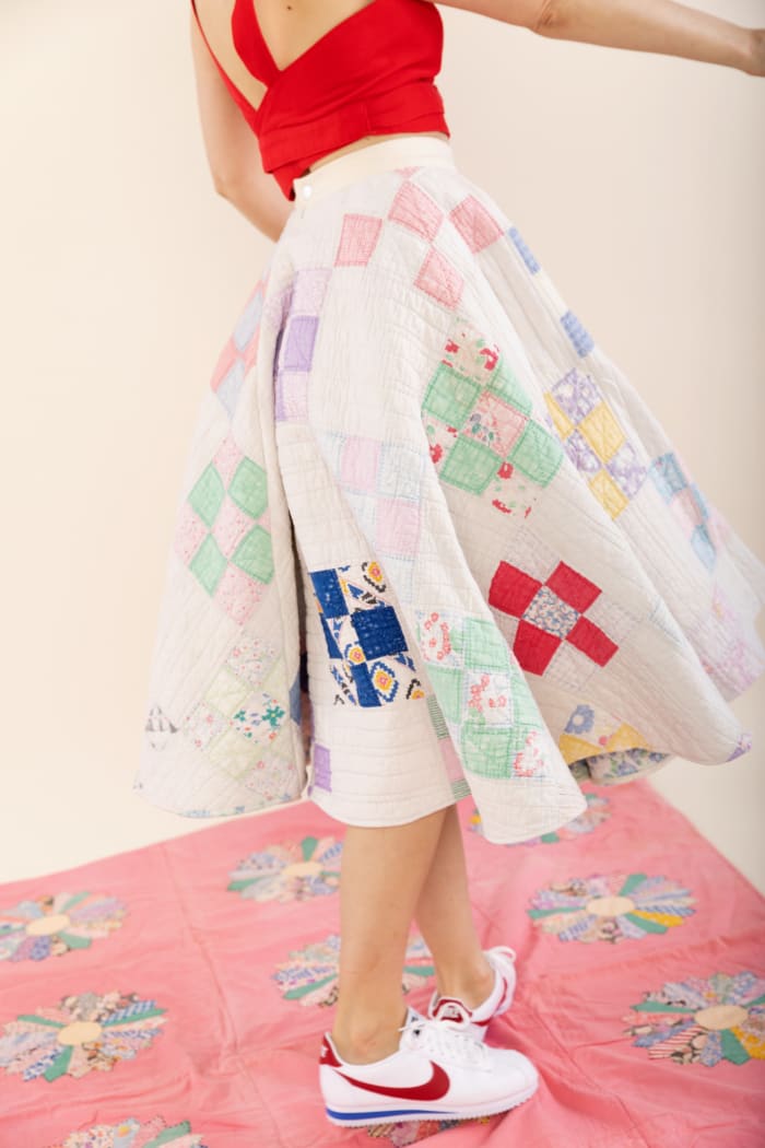 Carleen Quilt Skirt, $575, available here.