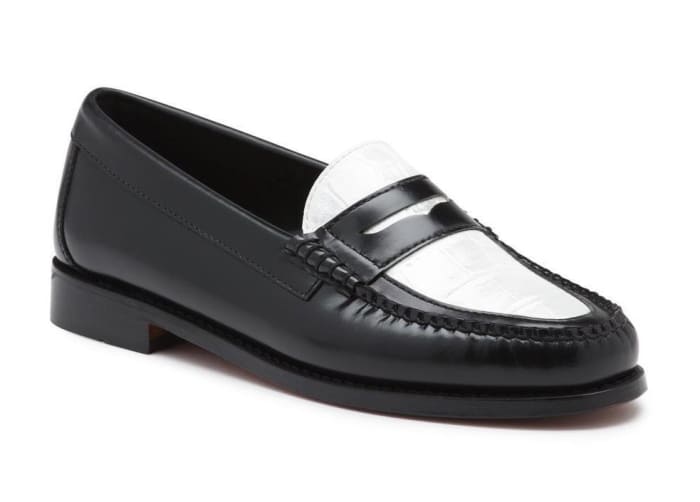 G.H. Bass Sutton Snake Printed Weejuns, $110, available here.