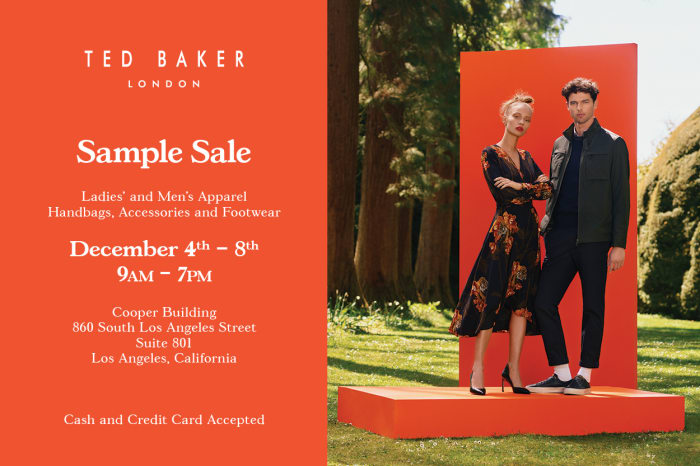 Ted Baker Sample Sale, 12/4 - 12/8, Los Angeles - Fashionista