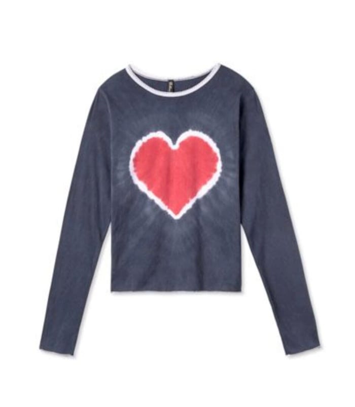 Pretties Tie Dye Heart Baby Tee, $85, available here.