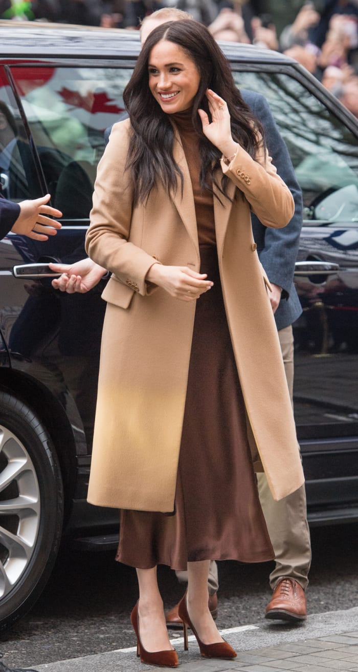 The Duchess of Sussex arrives at Canada House. Photo: Samir Hussein/WireImage