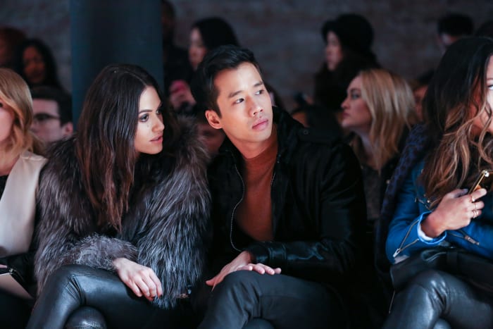 Even before he started styling King, Eng participated in the fashion industry, attending fashion week shows (like the Yigal Azrouel Fall 2014 runway, pictured here) and events.