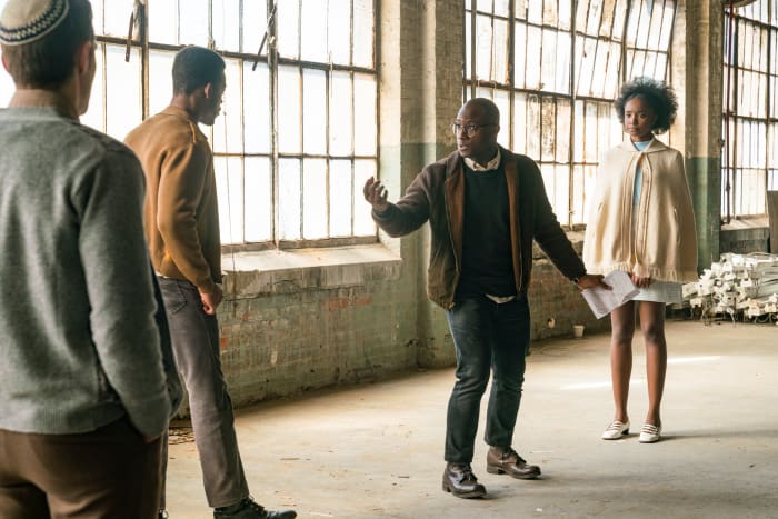From left to right: Dave Franco, Stephan James, Jenkins and Layne. Photo: Tatum Mangus/Annapurna Pictures