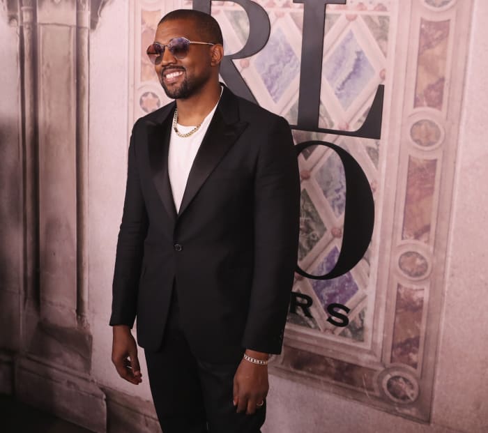 Kanye West at Ralph Lauren's 50th Anniversary Show in September 2018 during New York Fashion Week. Photo: Rob Kim/Getty Images