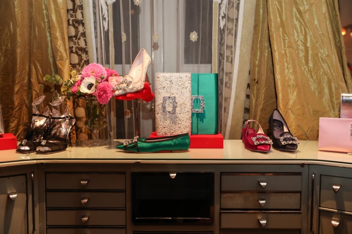Gherardo Felloni's designs for Roger Vivier at Hotel Vivier in New York City. Photo: BFA/Courtesy of Roger Vivier