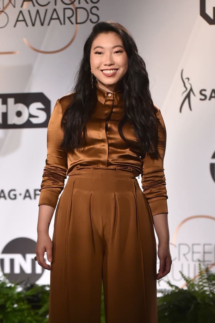 Awkwafina announcing the 25th Annual Screen Actors Guild Awards Nominations. Photo: Alberto E. Rodriguez/Getty Images