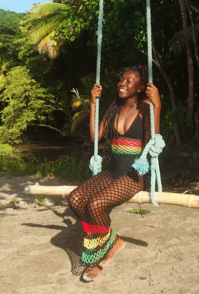 The Knots & Vibes "Skin Out" dress. Photo: Luci Wilden/Courtesy of Knots & Vibes