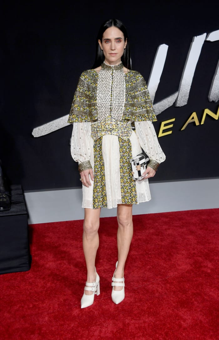 Jennifer Connelly in Louis Vuitton by Nicolas Ghesquière at the premiere of "Alita: Battle Angel." Photo: Frazer Harrison/Getty Images