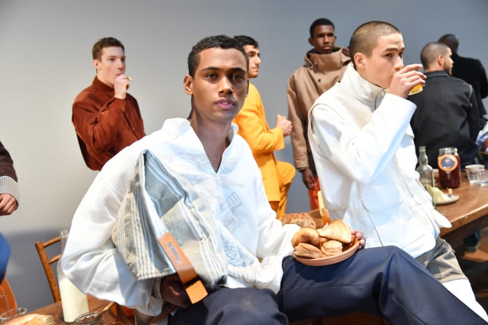 Models at the Jacquemus Fall 2019 men's presentation during Paris Fashion Week Men's. Photo: Pascal Le Segretain/Getty Images