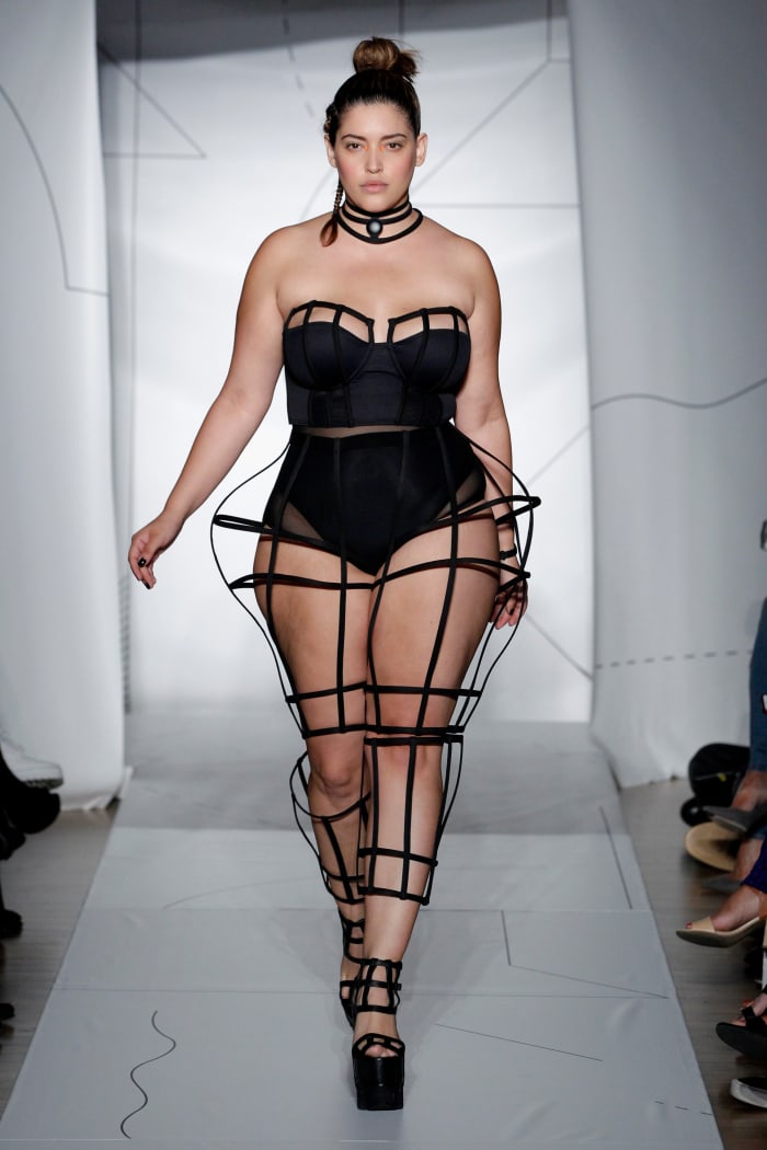 Bidot opens the Chromat spring '15 runway on September 4, 2014. Photo: JP Yim/Getty Images for Chromat