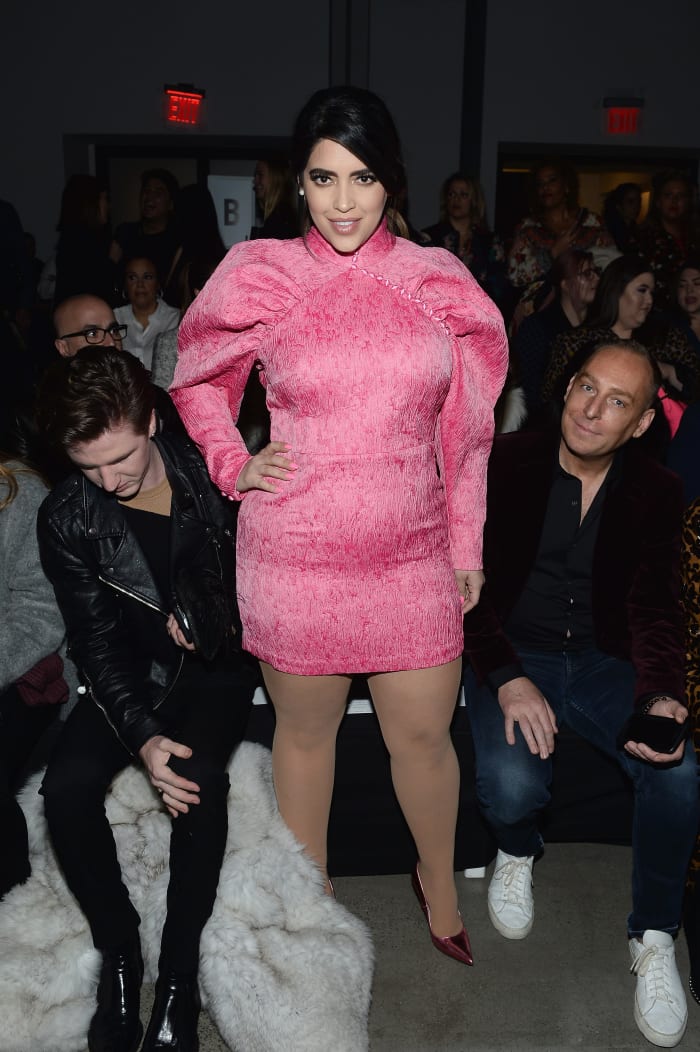 Denise Bidot sits front row at the 11 Honoré fall 2019 runway show at New York Fashion Week. Photo: Noam Galai/Getty Images for NYFW: The Shows