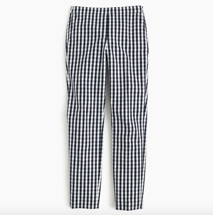 J.Crew Martie Pant in Gingham, $89.50, available here.