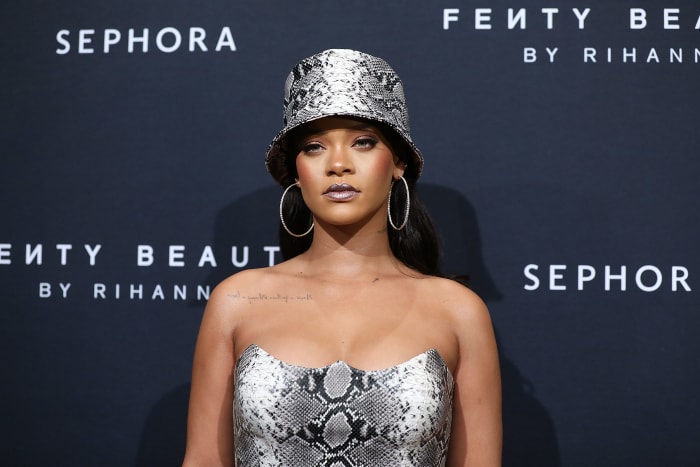 Rihanna at the Fenty Beauty by Rihanna Anniversary Event in Sydney, Australia. Photo: Caroline McCredie/Getty Images for Fenty Beauty by Rihanna