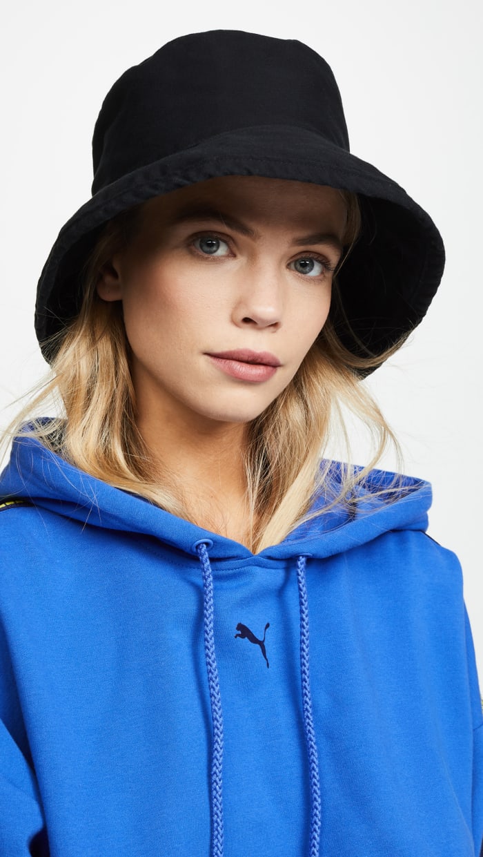 Hat Attack Washed Cotton Bucket Hat, $42, available here.