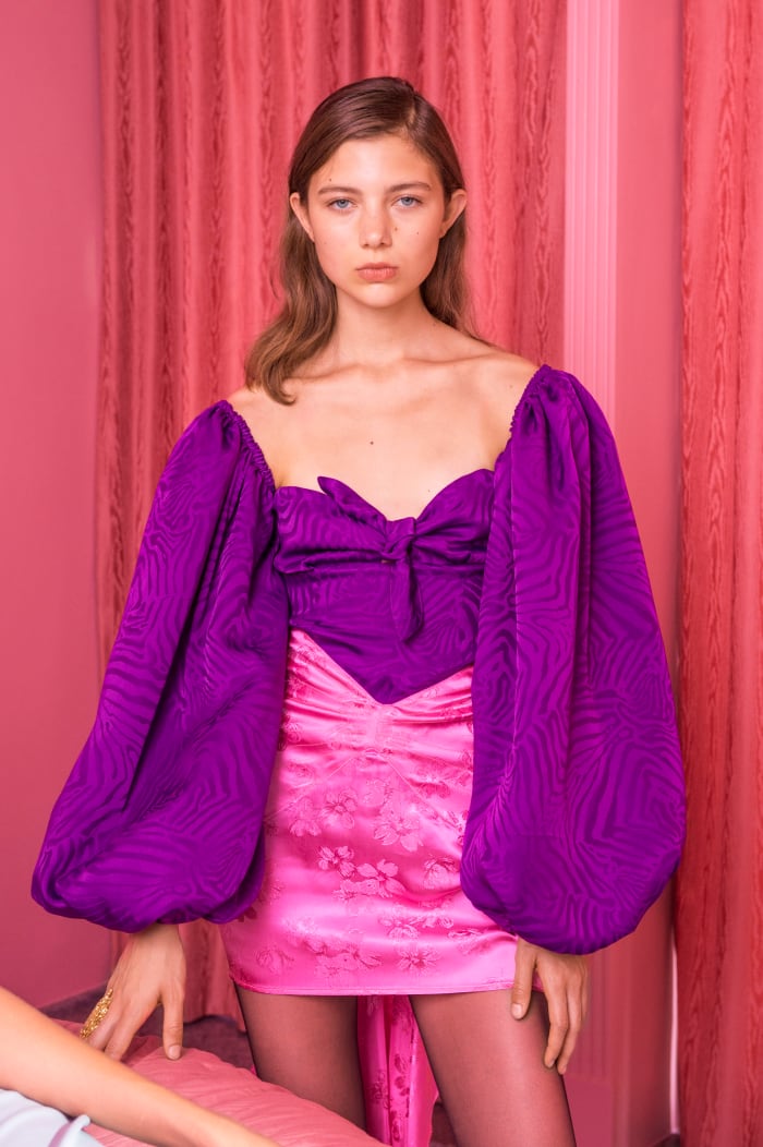 Attico Silk Balloon Sleeve Top, $890, available here. Photo: Imaxtree