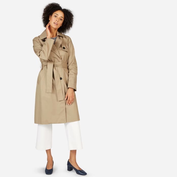 Everlane The Drape Trench Coat, $138, available here.